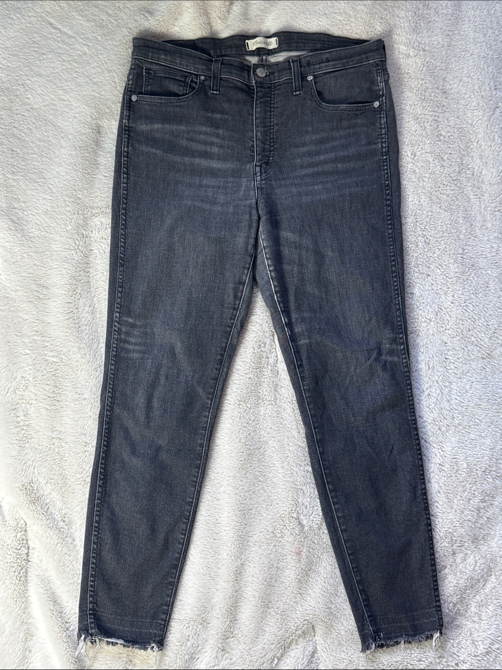 Madewell 10” High Rise Skinny Black Jeans Size 30/32